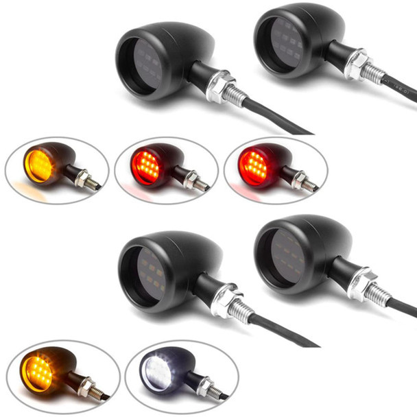 3-1 Motorcycle Turn Signal | Integrated LED Stop | Tail Lights | Turn Signals | Front | Rear | Both
