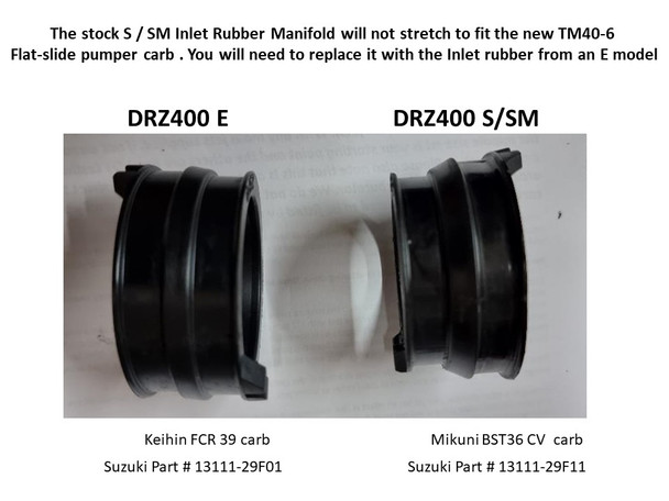 Suzuki DRZ400 | Mikuni TM40-6 Flat slide Pumper Carb Kit | DRZ 40000