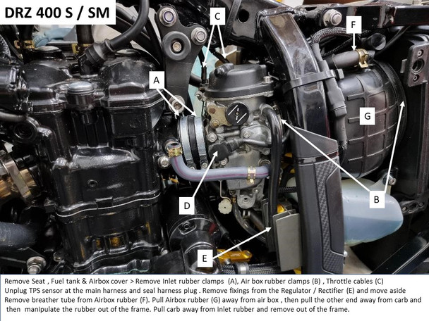 Suzuki DRZ400 | Mikuni TM40-6 Flat slide Pumper Carb Kit | DRZ 40000