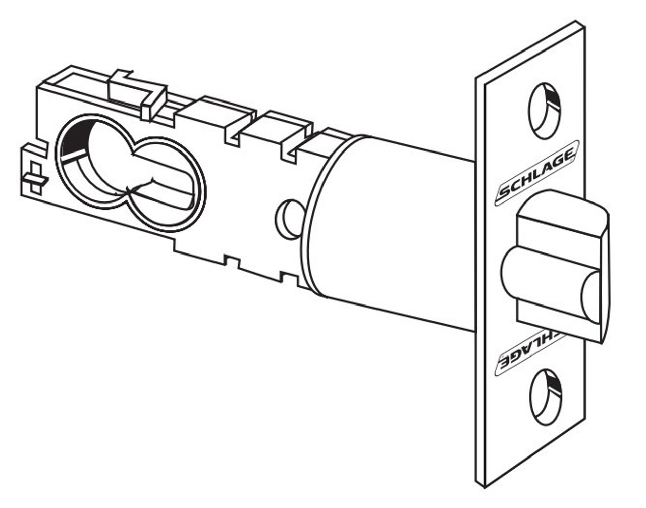 Schlage S200 Series, Interconnected Lock, Single Cylinder in Bright Brass  Finish