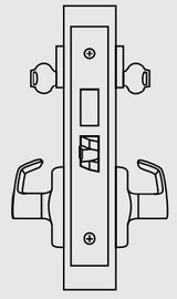 ML2022 Heavy Duty Mortise Lockset, Trim Kit ONLY w/ Indicator, Store Door (F14) Function - Corbin Russwin