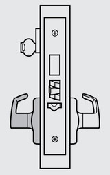 ML2059 Heavy Duty Mortise Lockset, Trim Kit ONLY w/ Indicator, Security Storeroom/Closet Function - Corbin Russwin