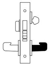 8200 Series Heavy Duty Mortise Lockset, Hotel Guest (8250) Function, Lockbody Only - Sargent