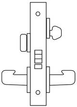 8200 Series Heavy Duty Mortise Lockset, Office & Inner Entry Lock (8256), Lockbody Only - Sargent