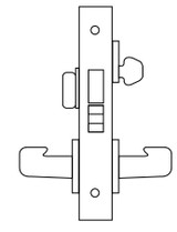 8200 Series Heavy Duty Mortise Lockset, Room Door (8224) Function, Lockbody Only - Sargent