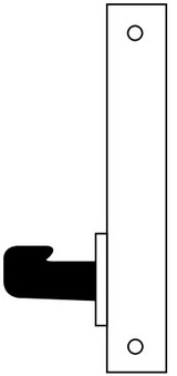 8200 Series Heavy Duty Mortise Lockset, Single Trim Dummy (8295) Function, Lockbody Only - Sargent