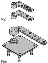 7227, 3/4" Offset Pivot Set, 700lbs. - Ives