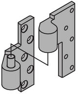 7244F, 1-1/2" Offset Pivot, Intermediate - Ives