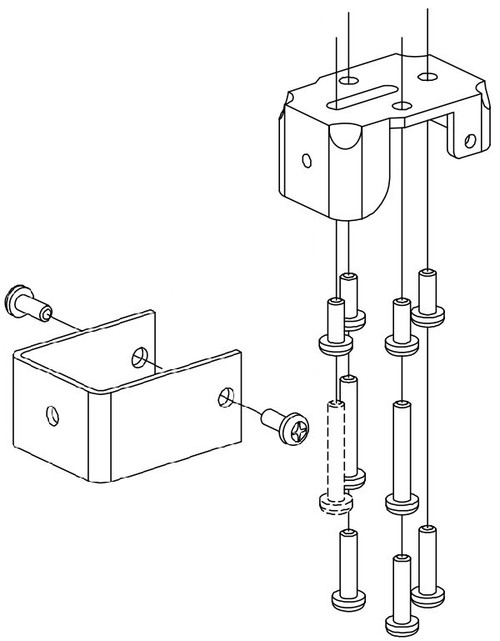 Top Fitting and Cover for 1654, 4954 Mullion - Von Duprin