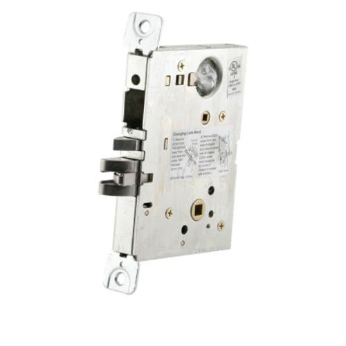 L Series Electric Mortise Lockset, Electrically Lock/Unlock Outside Lever, No Cylinder - Lockbody Only - Schlage