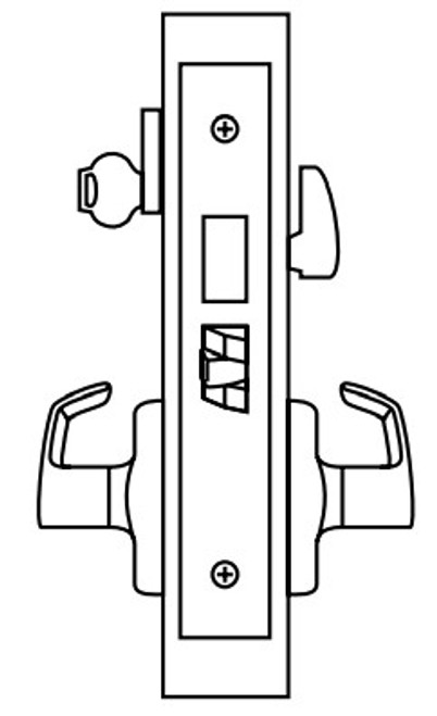 ML2024 Heavy Duty Mortise Lockset, Trim Kit ONLY w/ Indicator, Entrance/Storeroom (F21) Function - Corbin Russwin