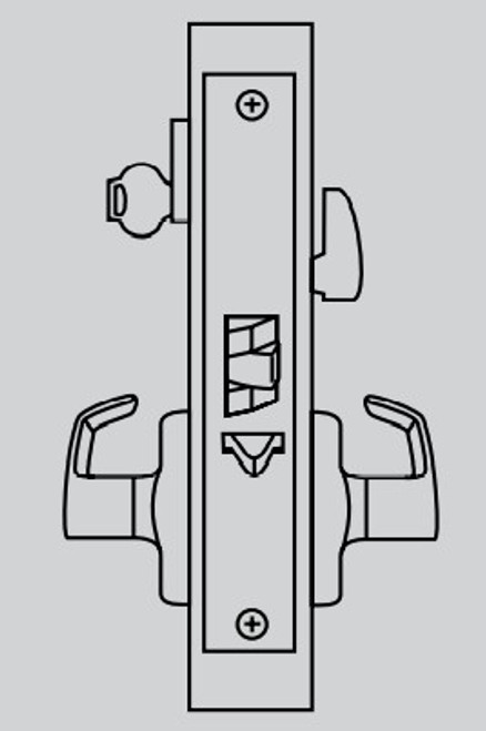 ML2068 Heavy Duty Mortise Lockset, Trim Kit ONLY, Privacy/Apartment Function - Corbin Russwin