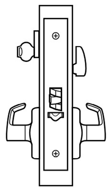 ML2069 Heavy Duty Mortise Lockset, Trim Kit ONLY, Institutional Privacy (F26) Function - Corbin Russwin