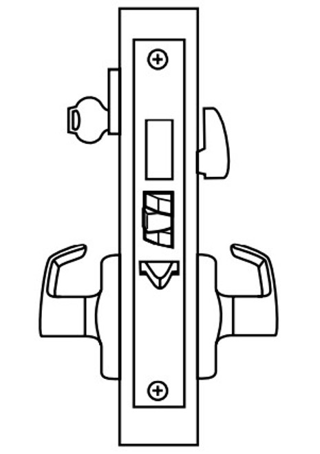 ML2075 Heavy Duty Mortise Lockset, Trim Kit ONLY w/ Indicator, Security Entrance/Office Function - Corbin Russwin