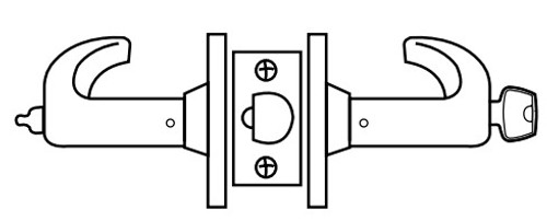 Schlage Grade 1 L9485LB Series Faculty / Hotel / Restroom Mortise Lock Body  Only