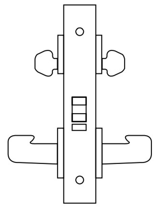 8200 Series Heavy Duty Mortise Lockset, Apartment/Exit/Public Restroom (8216) Function, Lockbody Only - Sargent