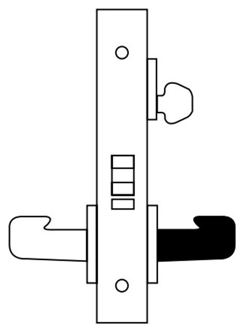 8200 Series Heavy Duty Mortise Lockset, Storeroom/Closet (8204) Function, Trim Only - Sargent