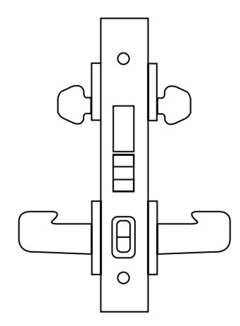 8200 Series Heavy Duty Mortise Lockset, Store Door (8248) Function - Sargent