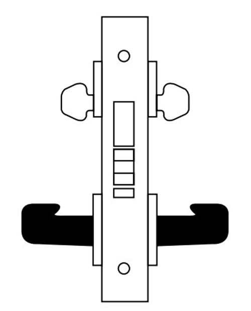8200 Series Heavy Duty Mortise Lockset, Institutional Deadbolt (8252) Function - Sargent