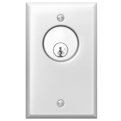 700 Series Key Switch, Satin Stainless Steel - SDC