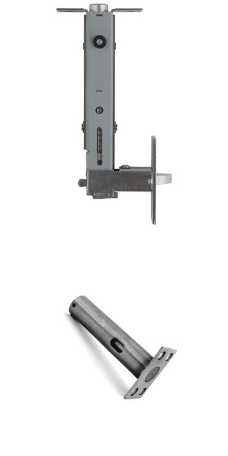 1869 Universal Automatic Top Flush Bolt and Bottom Fire Bolt, Metal/Wood Door Application - ABH