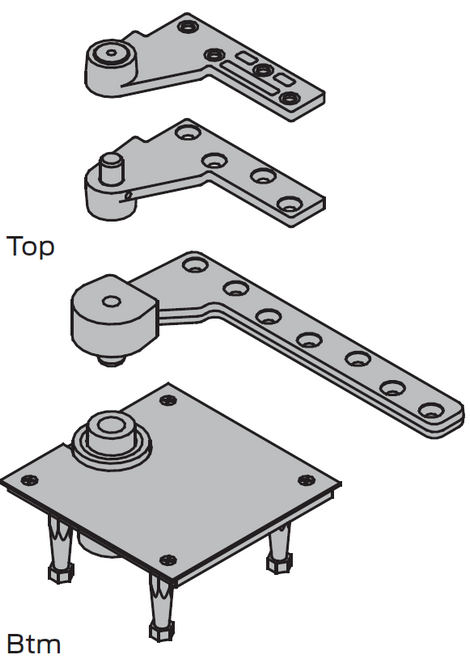 7245F, 1-1/2" Offset Pivot Set, 500lbs. - Ives