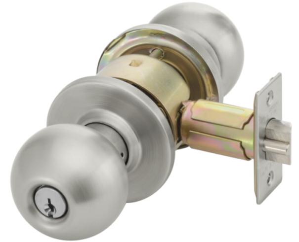 (Yale) 4600LN Series Cylindrical Lockset, Privacy/Bedroom/Bathroom (F76A) Function - Knob - Accentra
