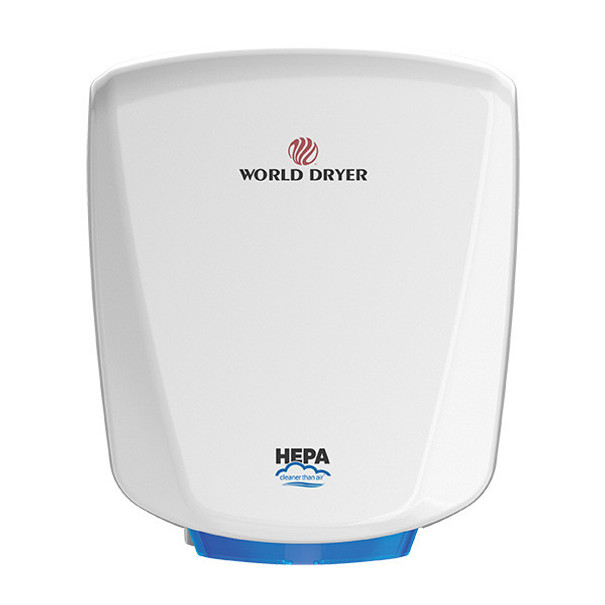 VERDEdri® Energy-Efficient, HEPA-Filtered Hand Dryer, Antimicrobial - World Dryer