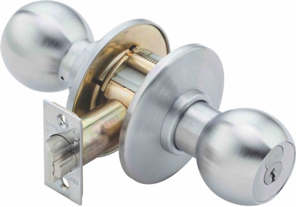 8K Series Heavy Duty Cylindrical Lock, Less Core, Classroom (F84) Function - Knob - Best