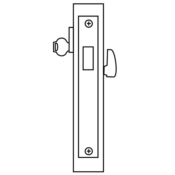 ML2017 Heavy Duty Mortise Deadlock, Key/Thumbturn, F29 Function - Corbin Russwin