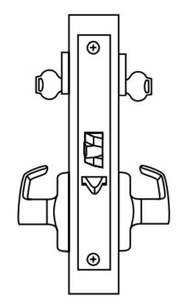 ML2052 Heavy Duty Mortise Lockset, Trim Kit ONLY, Classroom Intruder (F32) Function - Corbin Russwin