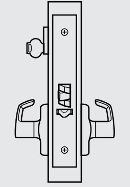 ML2055 Heavy Duty Mortise Lockset, Trim Kit ONLY, Classroom (F05) Function - Corbin Russwin