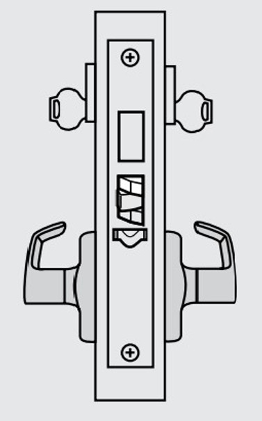 ML2092 Heavy Duty Mortise Lockset, Trim Kit ONLY, Security Institution/Utility Function - Corbin Russwin