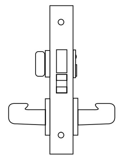 8200 Series Heavy Duty Mortise Lockset, Privacy Bath/Bedroom (8268) Function - Sargent