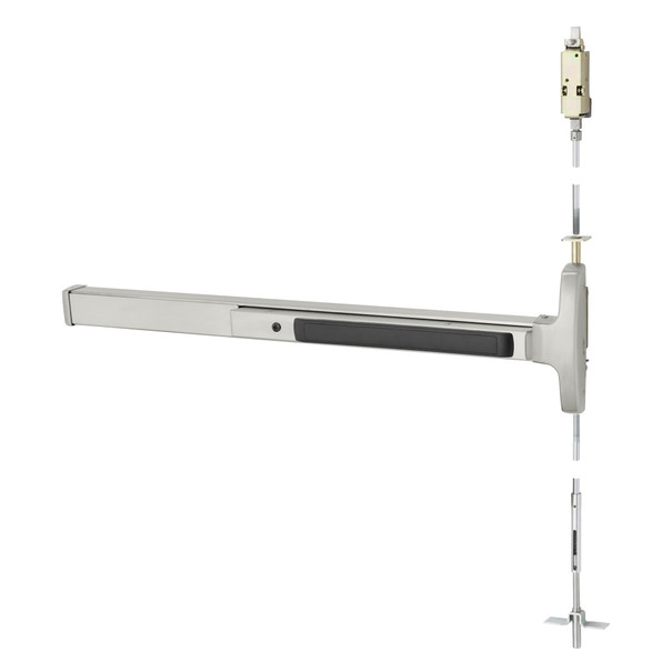 MD8410/AD8410 Narrow Design Concealed Vertical Rod Exit Device, Exit Only Function - Sargent