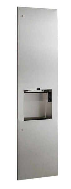 B-38030 Paper Towel Dispenser/Automatic Hand Dryer/Waste Bin (3-in-1 Unit) - Bobrick