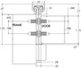 780-224 Concealed Leaf Continuous Gear Hinge - Hager