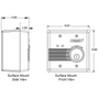 EAX-2500 AC/DC External Powered Exit Alarm - Detex