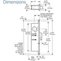 4510 Standard Duty Deadlatch with Flat/Standard Jamb - Adams Rite