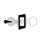 (Yale) 4600LN Series Cylindrical Lockset, Storeroom/Closet (F86) Function - Knob - Accentra