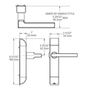 4600 Heavy Duty Deadlatch Handle for 4300, 4500 or 4900 Series Deadlatch - Adams Rite