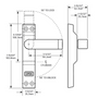 4550 MS Deadlock Lever - Adams Rite