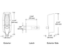 7100 Series Pushbutton Lock - Simplex