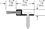 18041 Nylon Brush Gasketing, Standard Perimeter, 84" - Pemko