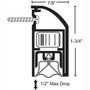 4440 Dual Actuated Automatic Door Bottom - Surface - NGP