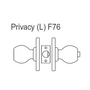 8K Series Heavy Duty Cylindrical Lock, Privacy (F76) Function - Knob - Best