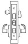 ML2048 Heavy Duty Mortise Lockset, Trim Kit ONLY w/ Indicator, Entrance/Apartment (F08/10) Function - Corbin Russwin