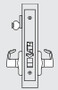 ML2051 Heavy Duty Mortise Lockset, Entrance/Office (F04) Function - Corbin Russwin