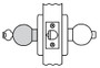 CK4351 Cylindrical Lockset, Entrance/Office Function - Corbin Russwin