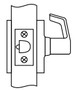 CLX3380 Cylindrical Lockset, Passage Lever x Blank Plate - Corbin Russwin